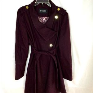 Burgundy Jacket with Floral inside